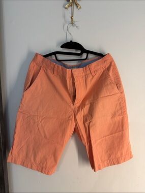 J CREW Classic Men's Casual Cotton Blend Shorts - Coral MEDIUM